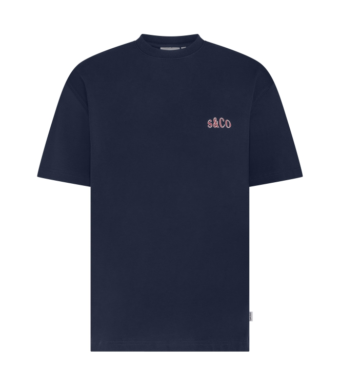 Supply en Co Felton T-shirt With Backprint 4001 Navy