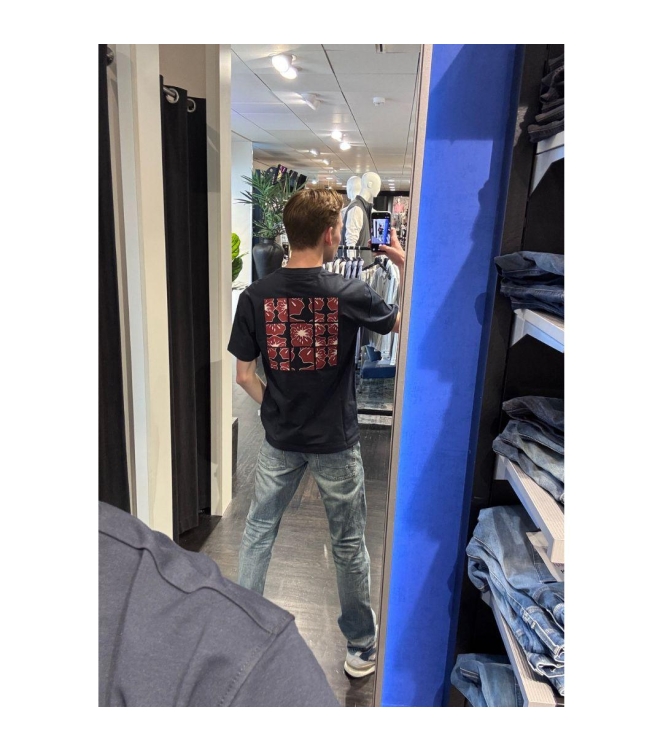 Supply en Co Felton T-shirt With Backprint 4001 Navy