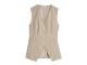 Josh V INEZ striped gilet 634 stone stripe