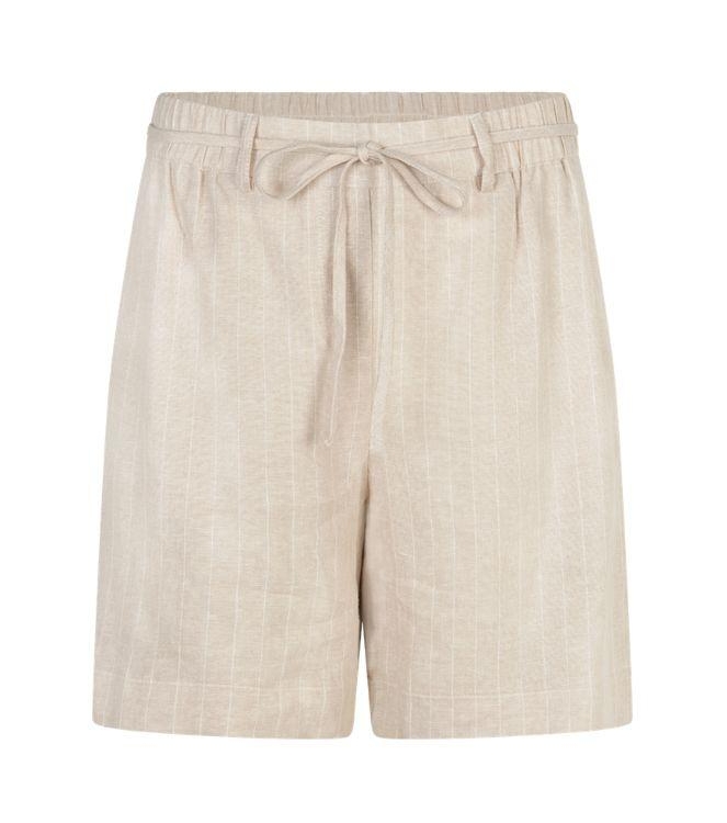 Red Button Cami short linen/visco pinstripe 99 Pebble