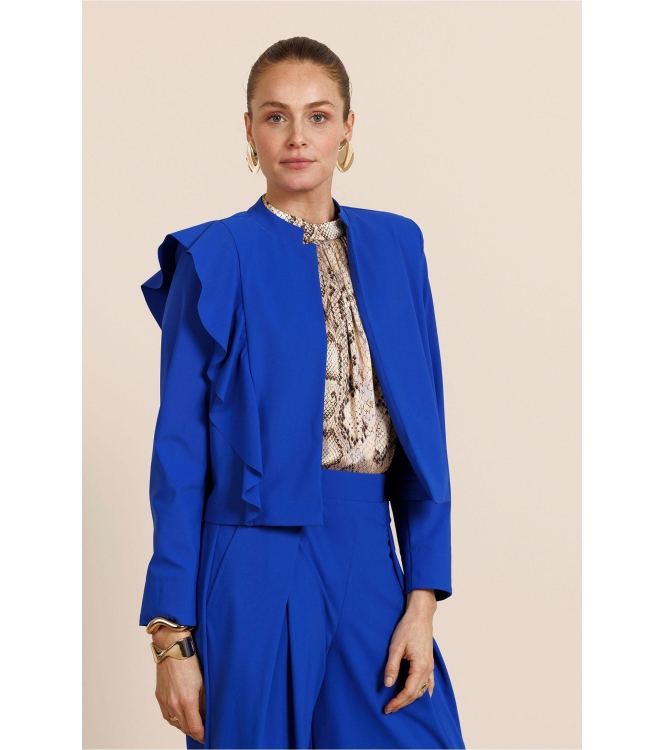 Studio Anneloes Jolijn bonded jacket 7301 electric blue