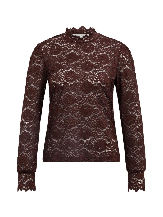 Yaya kanten top 91317 Bitter chocolate red